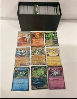 Pokemon Card Storage Box + Mixed Card Bundle (V, EX, Full Art) Job Lot - Image 3