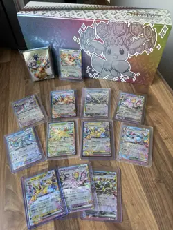 Pokemon Eeveelution EX Full Art Card Bundle Umbreon Espeon Jolteon Eevee GX Lot - Image 2