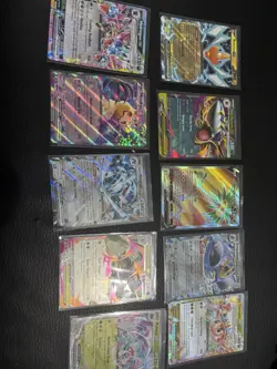 Pokemon EX Bundle Lot + V Card | 10 Ultra Rare Holo Cards Near Mint - Image 1
