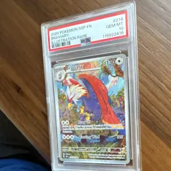 Pokemon Braviary Illustration Rare Holo Sv08 Surging Sparks #214/191 PSA 10 - Image 4