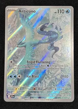 Pokemon Articuno 161/159 Illustration Rare Sv09 Journey Together English NM/Mint - Image 2