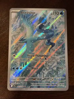 Pokemon TCG Articuno 161/159 Sv09 Journey Together Illustration Rare NM - Image 1