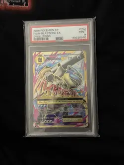 PSA 9 MINT Pokemon M Blastoise EX XY Evolutions Full Art 102/108 - Image 1