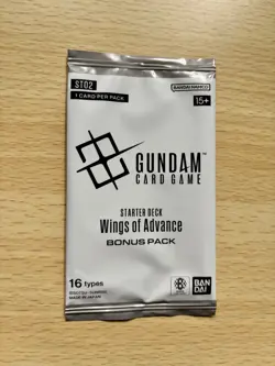 Gundam Card Game Starter Deck Wings Of Advance ST02 Bonus Pack Sealed - Image 1