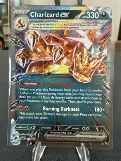 Pokemon TCG- Charizard ex -196 - SV: Scarlet & Violet Promo Card Black Star NM - Image 1