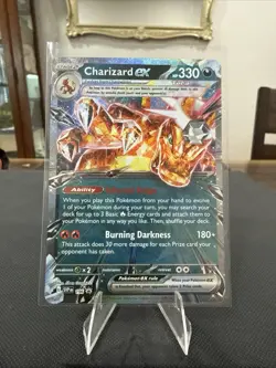 Pokemon TCG- Charizard ex -196 - SV: Scarlet & Violet Promo Card Black Star NM - Image 3
