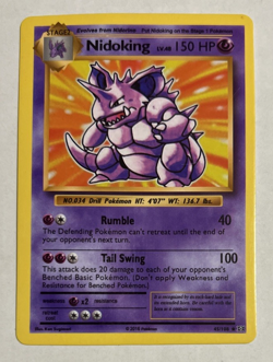 Nidoking 45/108 Evolutions Non Holo Exclusive Rare Pokemon Card - Image 1