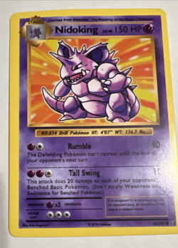Nidoking 45/108 Evolutions Non Holo Exclusive Rare Pokemon Card - Image 2