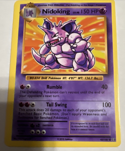Nidoking 45/108 Evolutions Non Holo Exclusive Rare Pokemon Card - Image 3
