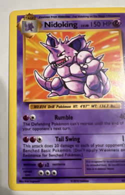 Nidoking 45/108 Evolutions Non Holo Exclusive Rare Pokemon Card - Image 5
