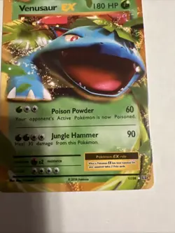 Venusaur EX 1/108 XY Evolutions Ultra Rare Pokemon Card Non-Holo - Image 3