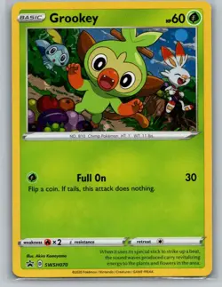 Grookey Holo Promo SWSH: Sword & Shield Promo Cards SWSH070 NM - Image 1