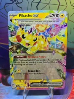 Pikachu EX Holo Double Rare Card 057/191 Sv08: Surging Sparks - Image 1