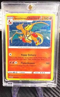FACTORY SEALED Special Delivery Charizard SWSH075 Sword & Shield Promo Card Holo - Image 2