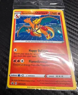 FACTORY SEALED Special Delivery Charizard SWSH075 Sword & Shield Promo Card Holo - Image 3