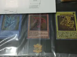 Yu-Gi-Oh! YuGiOh Stainless Egyptian God Cards 25th Anniversary Ra Slifer Obelisk - Image 2
