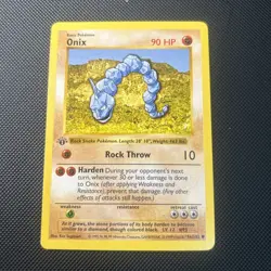 Onix 56/102 1st Edition Shadowless Base Set Pokemon Card - Image 1