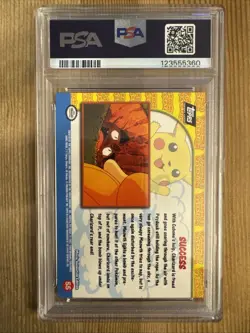 Pokemon TCG Success #55 Pikachus Vacation Topps The First Movie Card 1999 PSA 9 - Image 2