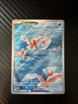 Goldeen IR Holo 087/084 - NM Pack Fresh - Pitch Black ME05 Pokemon Card English - Image 1