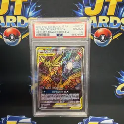 Pokemon Card - PSA 10 MOLTRES & ZAPDOS & ARTICUNO GX SM210 | Hidden Fates ETB - Image 1