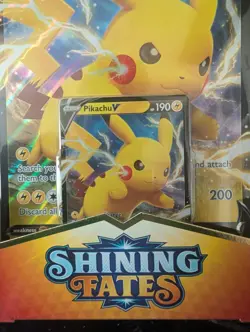 Sealed: Shining Fates Pikachu V Collection Box Pokemon Trading Card Game - Image 1
