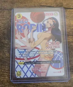 One Piece x Round 1 ENGLISH Promo Card - Nico Robin EB03-054 - Image 1