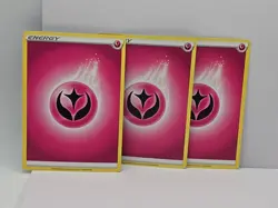 Fairy Energy 3x Sword & Shield Retired Pokemon Trading Cards 2020 NM - Image 1