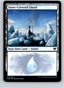 Magic the Gathering Snow-Covered Island (278) Kaldheim MTG Free Shipping! - Image 1