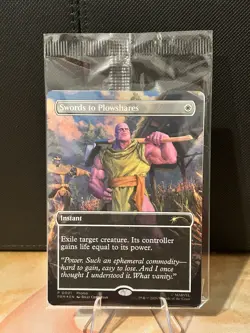 MTG Swords to Plowshares Thanos PSA Magazine Exclusive Promo Marvel Magic Sealed - Image 1