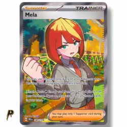 2025 Pokemon Prismatic Evolutions Mela 140/131 Ultra Rare Holo NM - Image 1