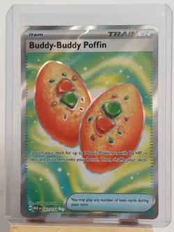 Pokemon TCG Ultra Rare Buddy-Buddy Poffin #167/132 Mega Evolution - Image 1