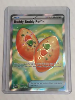 Pokemon TCG Ultra Rare Buddy-Buddy Poffin #167/132 Mega Evolution - Image 3