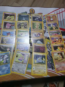 VINTAGE Pokemon NEO Genesis 49 Card C/UC/R Partial Set NO Duplicates 2 RARES - Image 1