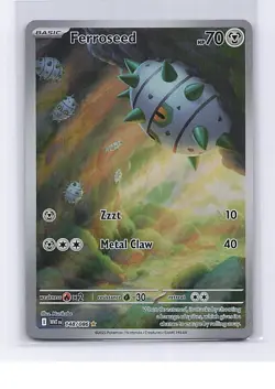 Ferroseed 148/086 Illustration Rare White Flare Pokemon Near Mint - Image 1