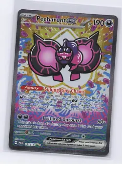 Pecharunt ex 163/131 Special Illustration Rare Prismatic Evolutions Pokemon NM - Image 1