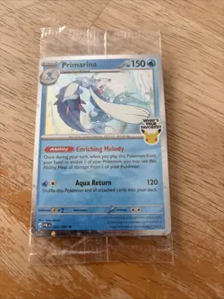 Pokemon TCG Primarina 020/084 ‘What’s Your Favorite’ Promo Barnes & Noble SEALED - Image 1