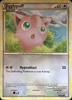 Jigglypuff 68/123 Common HeartGold & SoulSilver Pokemon Lightly Played - Image 1