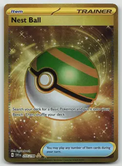 Pokemon Nest Ball 255/198 Scarlet & Violet Hyper Rare Holo NM - Image 1