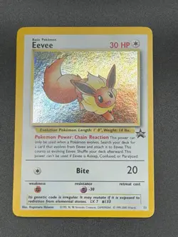 Pokemon TCG Eevee 11/53 Black Star Promo WOTC Holo LP+ - Image 2