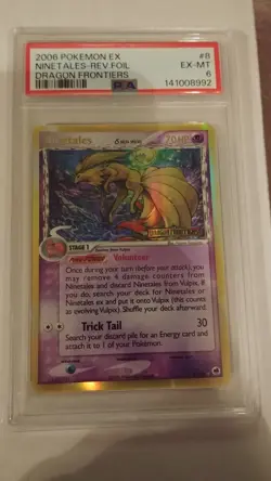 Pokemon / Ninetales / Dragon Frontiers / Reverse Holo Stamped / PSA 6 / 8-101 - Image 2