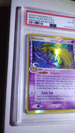 Pokemon / Ninetales / Dragon Frontiers / Reverse Holo Stamped / PSA 6 / 8-101 - Image 3