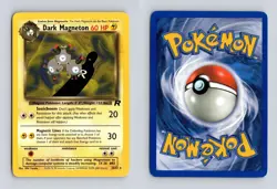 Dark Magneton 28/82 R Team Rocket Unlimited HP Pokemon (SURFACE STAIN) - Image 3