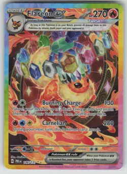 Pokemon Flareon ex SIR SV: Prismatic Evolutions 146/131 NM - Image 1