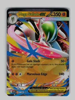 Mega Gallade ex 048/086 Double Rare Chaos Rising Pokemon Holo Near Mint - Image 1