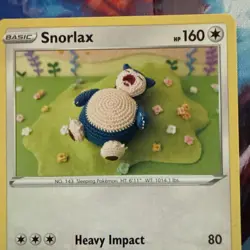 Snorlax 109/159 Pokemon SWSH: Crown Zenith Regular Asako Ito Crochet - Image 4