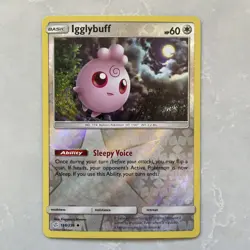 Igglybuff Reverse Holo Cosmic Eclipse Pokemon 168/236 - Image 1