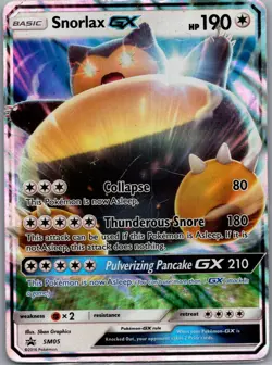 Snorlax GX SM05 Holo SM Promos Pokemon TCG MP - Image 1