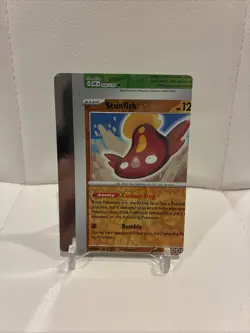 Pokemon Card - Error Miscut NFC Stunfisk Obsidian Flames 112/197 Reverse holo - Image 1