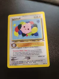 Igglybuff 40/75 Uncommon Neo Discovery Pokemon Unlimited Lightly Played - Image 1