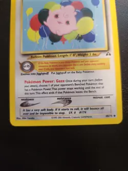 Igglybuff 40/75 Uncommon Neo Discovery Pokemon Unlimited Lightly Played - Image 3